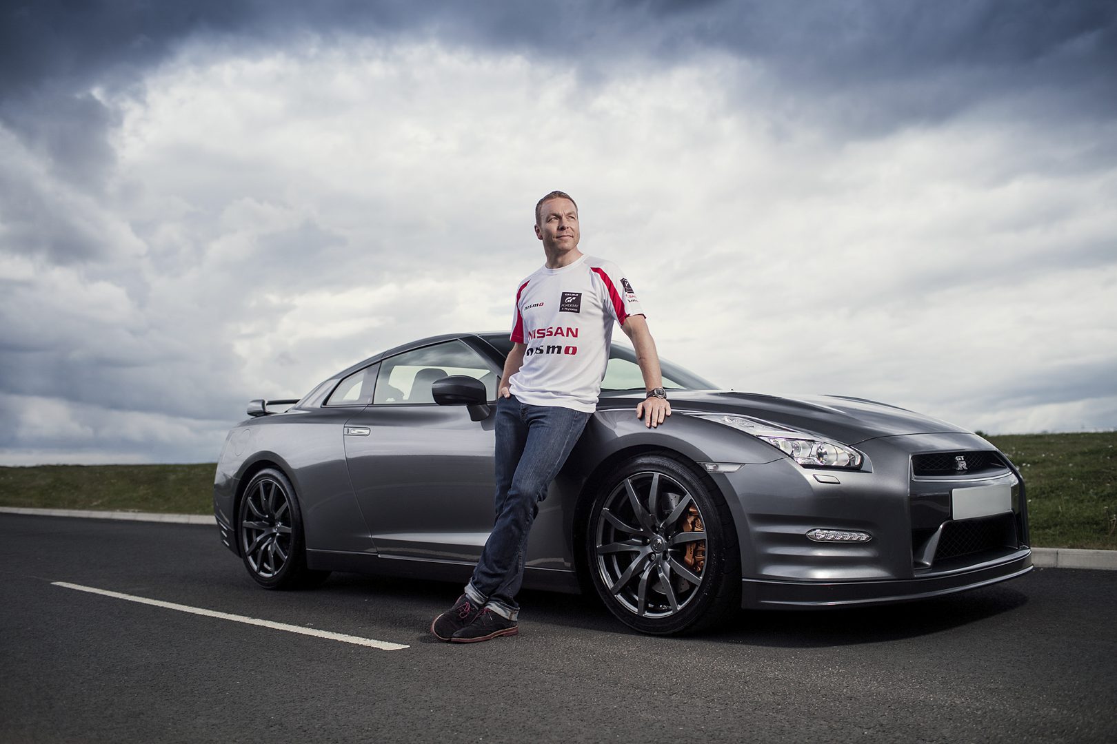 sir chris hoy portrait for nissan